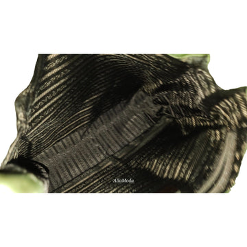 Prada olive nylon 1990's re-edition hobo with a Lucite strap