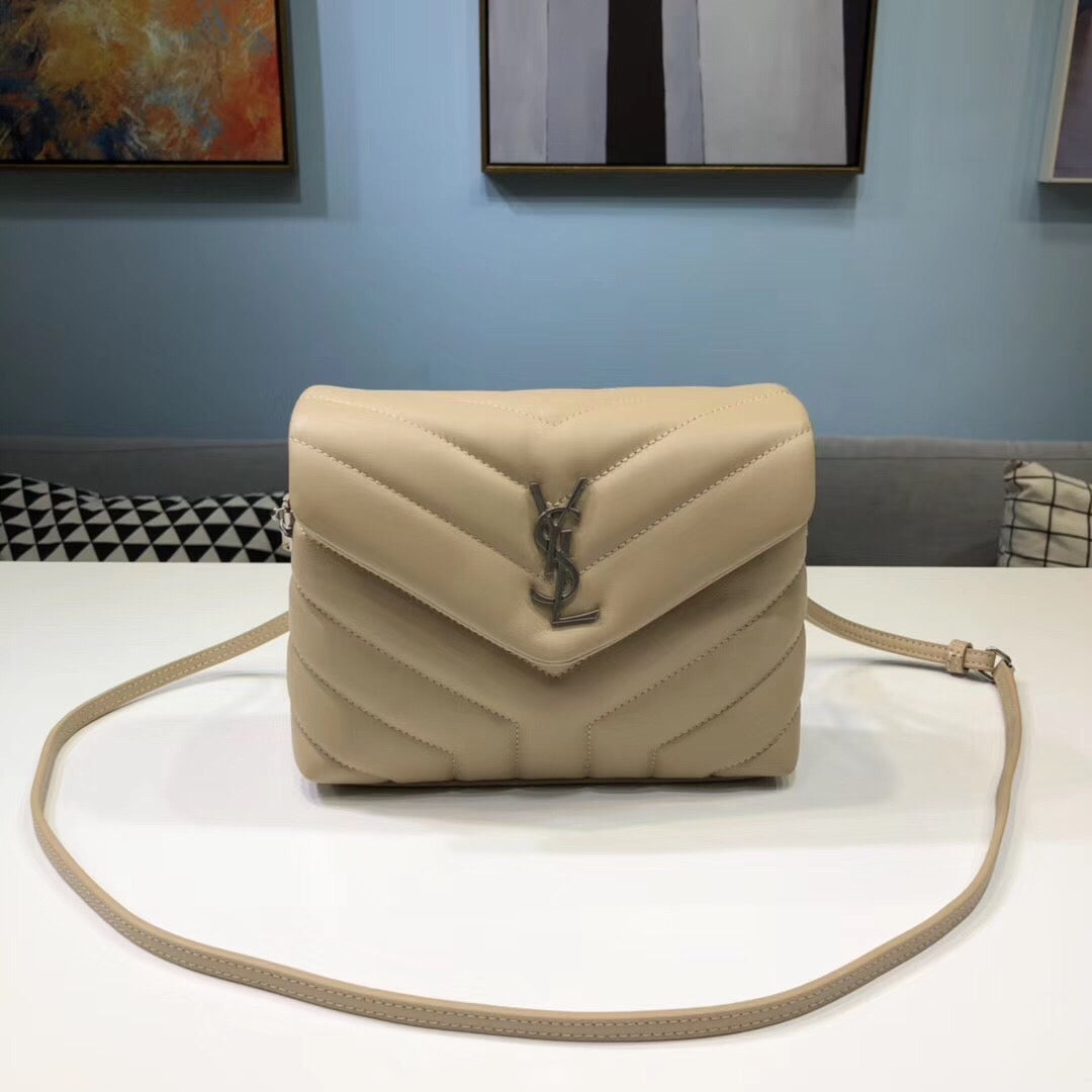 YSSL Loulou Mini Shoulder Bag White For Womtlm 7in/18cm YSL