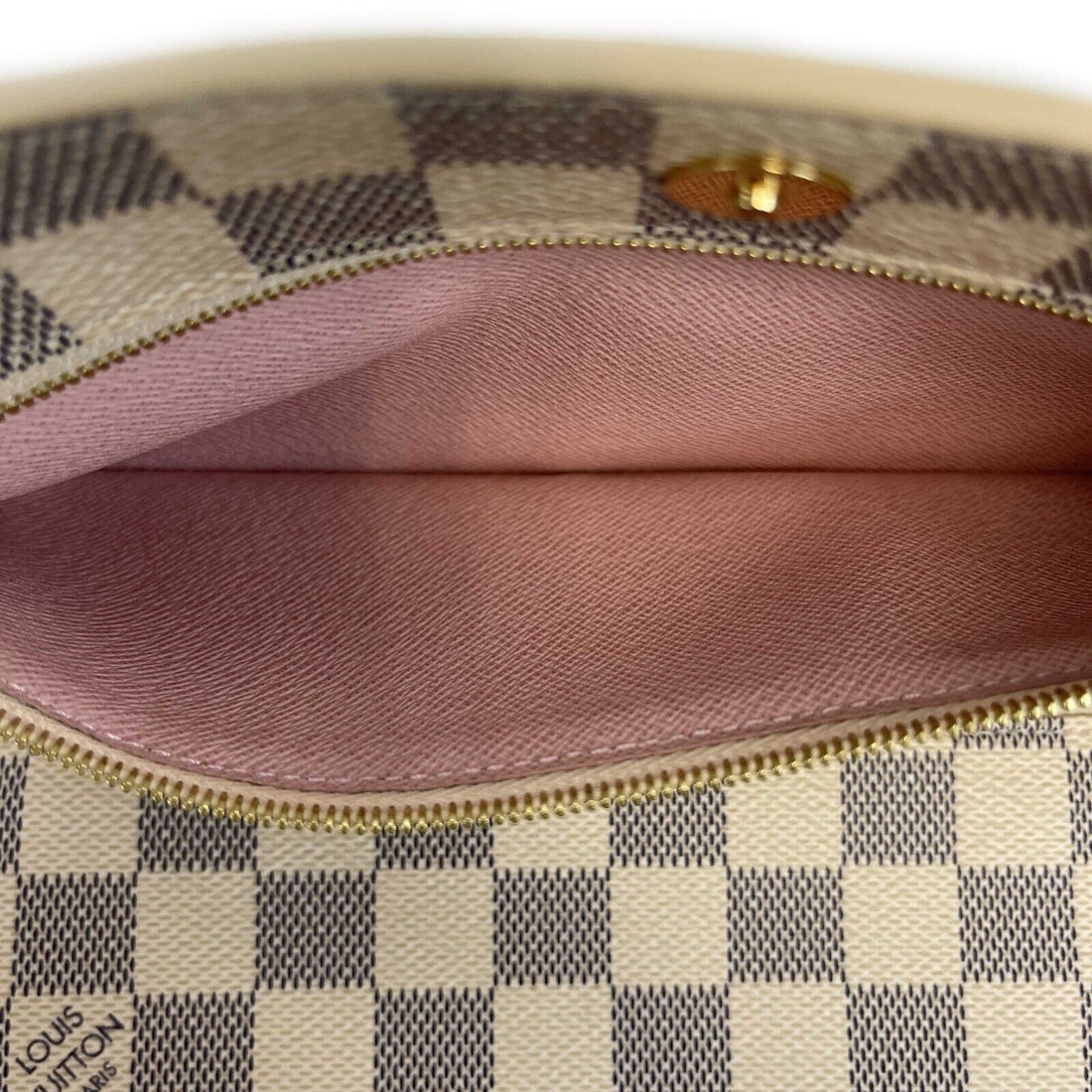 LOUIS VUITTON - Rare Damier Azur Summer Trunks Pochette Weekend Chain Crossbody
