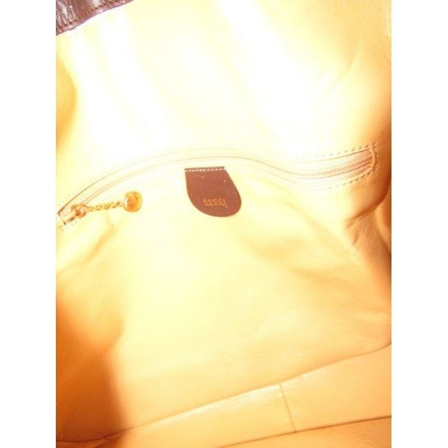 SOLD- Gucci Vintage Brown Suede And Leather With Bamboo Handle And Removable Strap Hobo