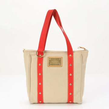 Louis Vuitton Antigua  Leather Canvas Handbag