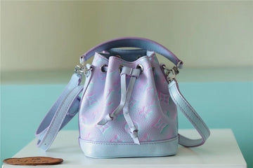 LV Nano Noe Monogram Empreinte Light Blue For Womtlm,  Shoulder And Crossbody Bags 6.3in/16cm LV M81463