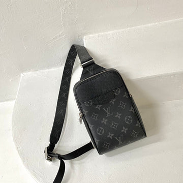 LV Outdoor Slingbag Taigarama Noir Black For Mtlm, Bags, Crossbody Bags 8.3in/21cm LV M30741