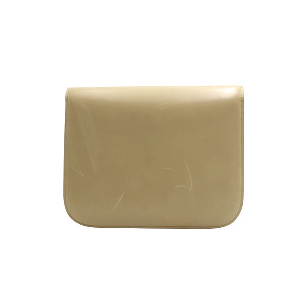 Celine Beige Medium Classic Box Crossbody Bag