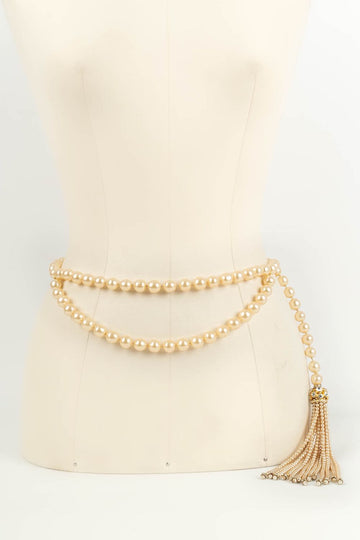 Ceinture perles Chanel 1980's