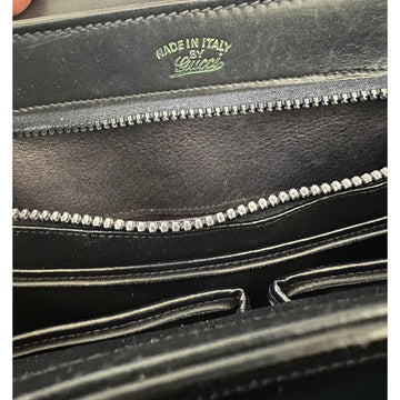 Gucci, navy leather shoulder bag satchel