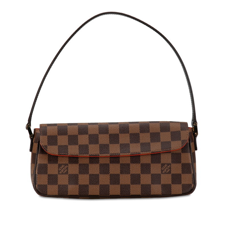 Louis Vuitton Damier Recoleta Handbag N51299 Brown PVC Leather  Louis Vuitton