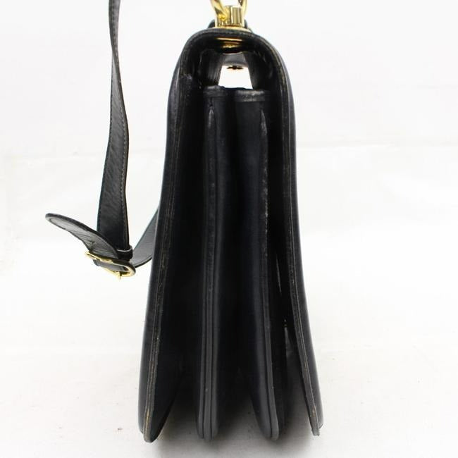 Gucci Vintage Midnight Blue Suede With Leather Trim Hobo Bag