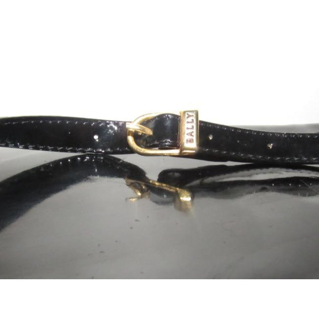 Bally Vintage Pursesdesigner Purses Red Suede And Black Patent Leather Shoulder Bag