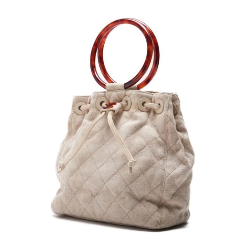 CHANEL ?CHANEL?Coco Handbag Canvas Beige Handbag  Handbag Hybrids? Ship?ern Netherlands Online