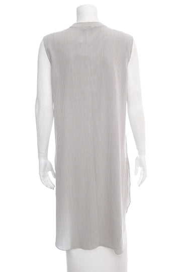 Brunello Cucinelli Blue & White Striped Button Down Tunic SZ M