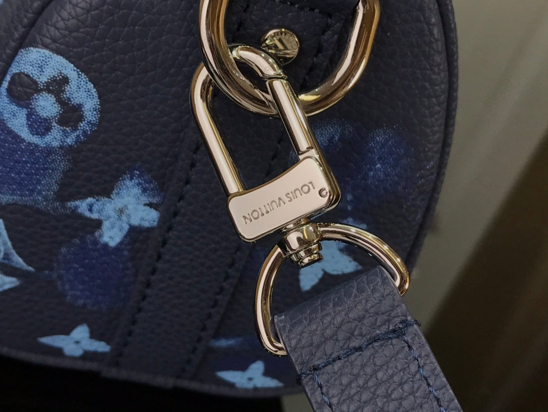 LV Keepall XS Monogram Watercolor Blue Canvas By Virgil Abloh For Mtlm, Bags, Shoulder And Crossbody Bags 8.3in/21cm LV M57844