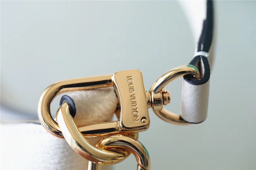 LV Bagatelle Monogram Empreinte Creme Beige For Womtlm,  Shoulder And Crossbody Bags 22cm/8.7in LV M46099