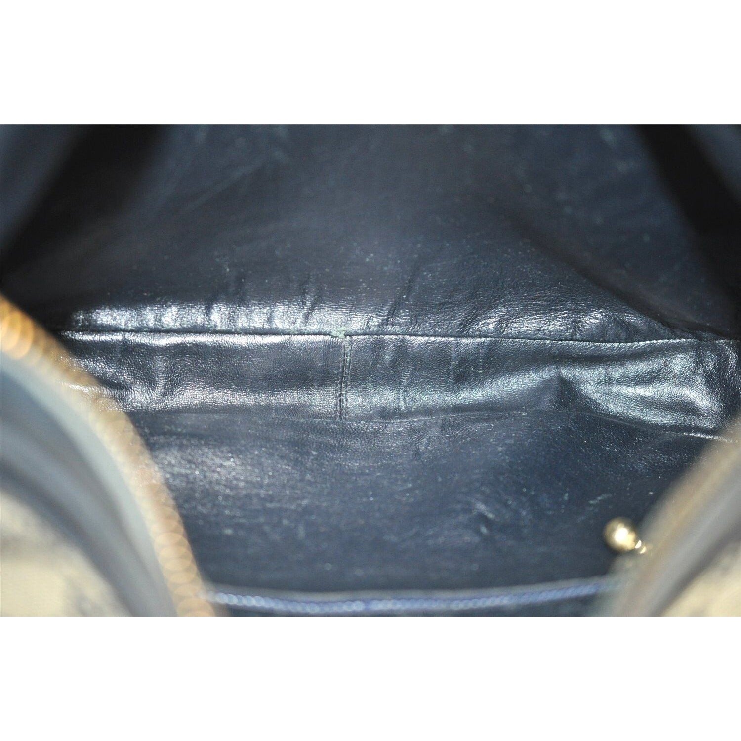 Gucci blue Guccissima print Attache hobo w Sherry stripe