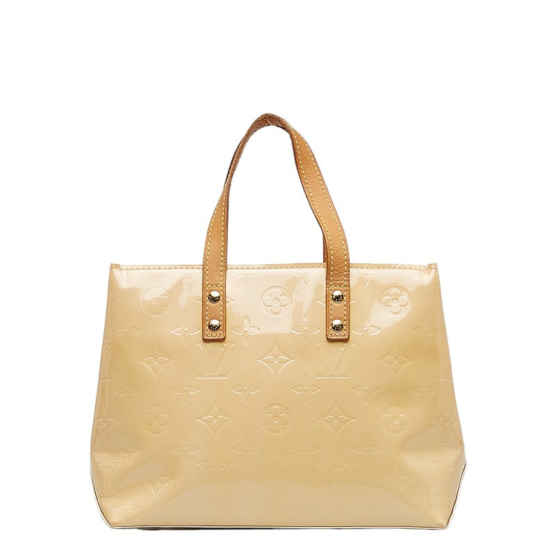 Louis Vuitton Verney Reed PM Handbag M91334 Nozzle Beige Patent Leather Louis Vuitton