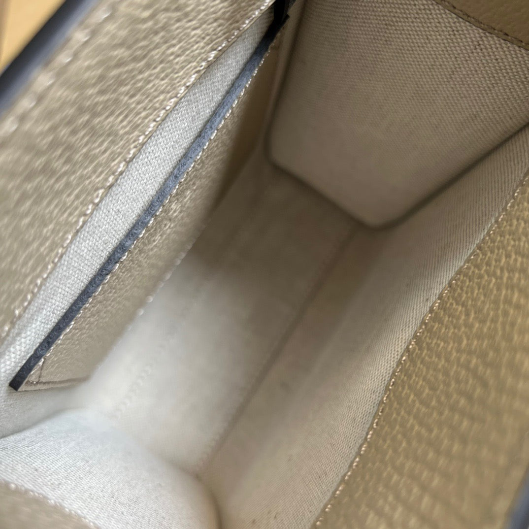 gg Mini Tote Bag With Interlocking G Beige For Women, Women&#8217;s Bags 7.8in/20cm gg ?671623 UULBT 9683