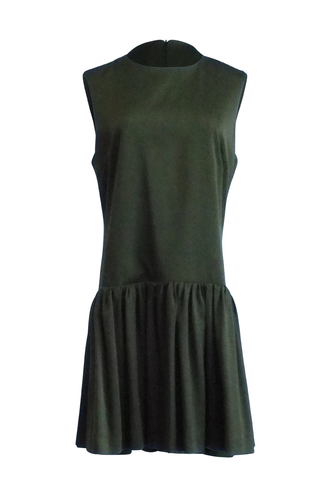 Olive Green Sleeveelss Dress