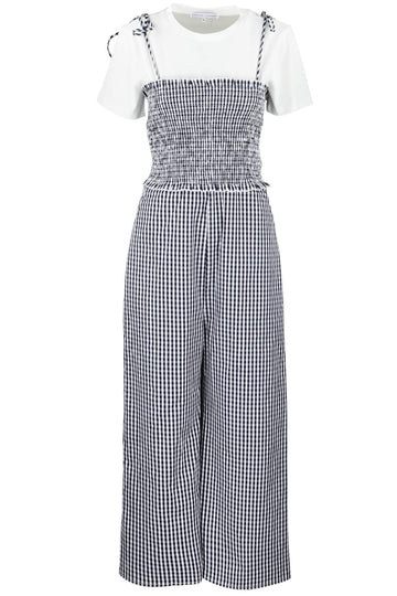 Sleeveless Smocked Jumpsuit