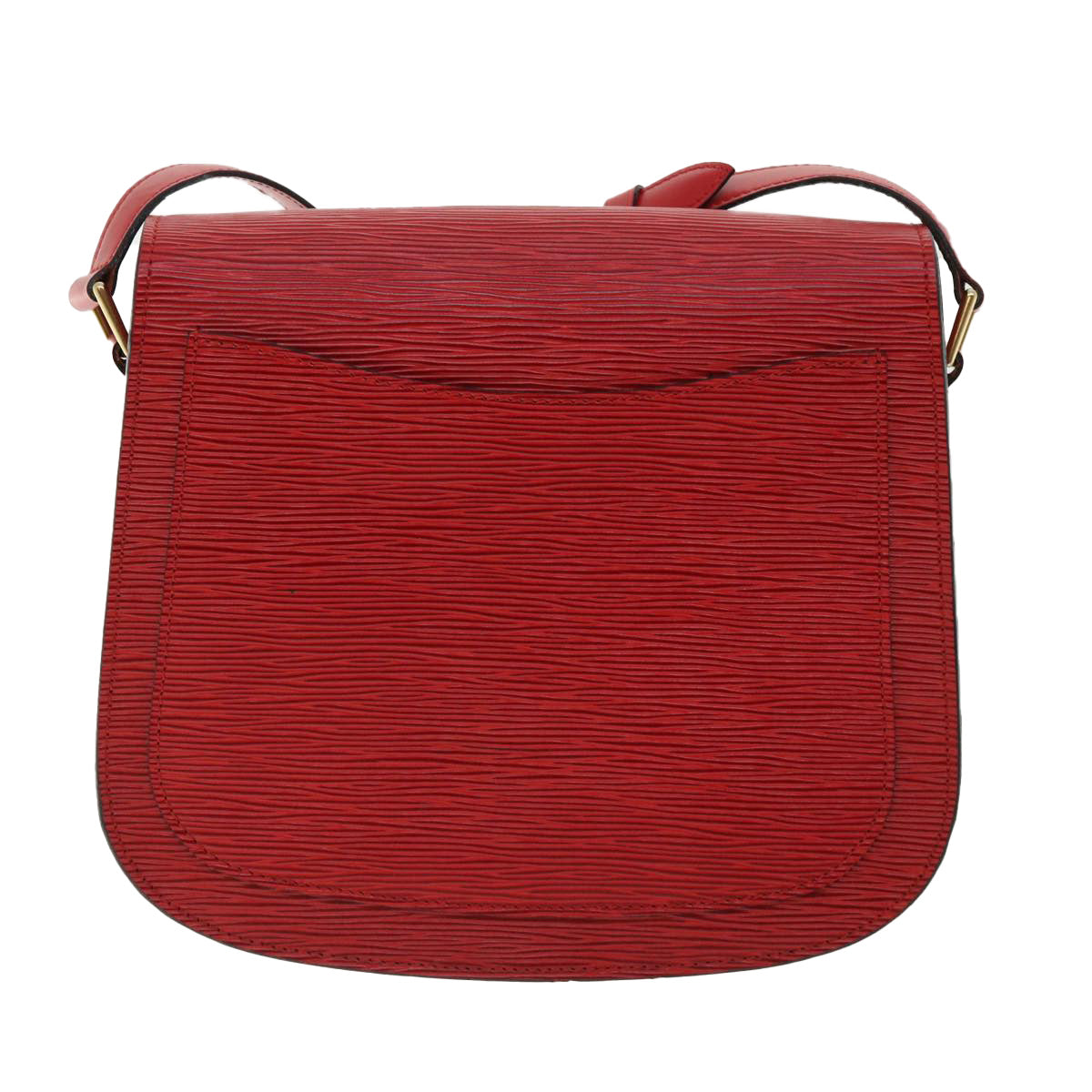 LOUIS VUITTON Epi Saint Cloud GM Shoulder Bag Red M52197 LV Auth ep218