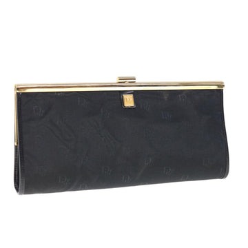 CHRISTIAN DIOR Clutch Bag Nylon Black Auth ep3005
