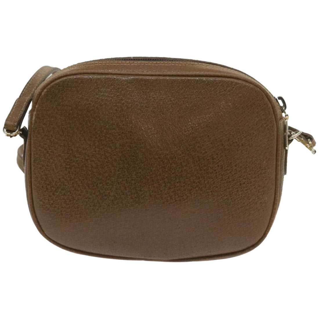 GUCCI Shoulder Bag Leather Brown Auth ep3304