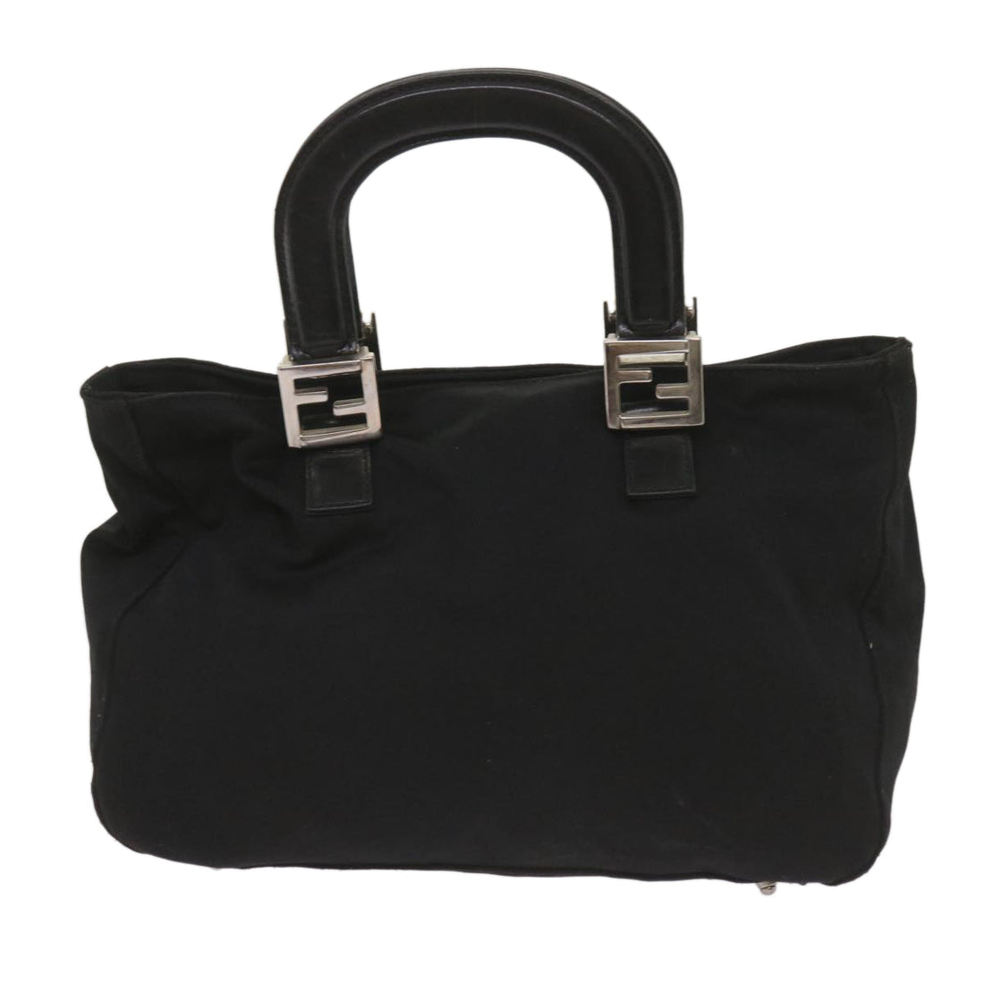 FENDI Hand Bag Nylon Black 2321 26329 009 Auth ep3578