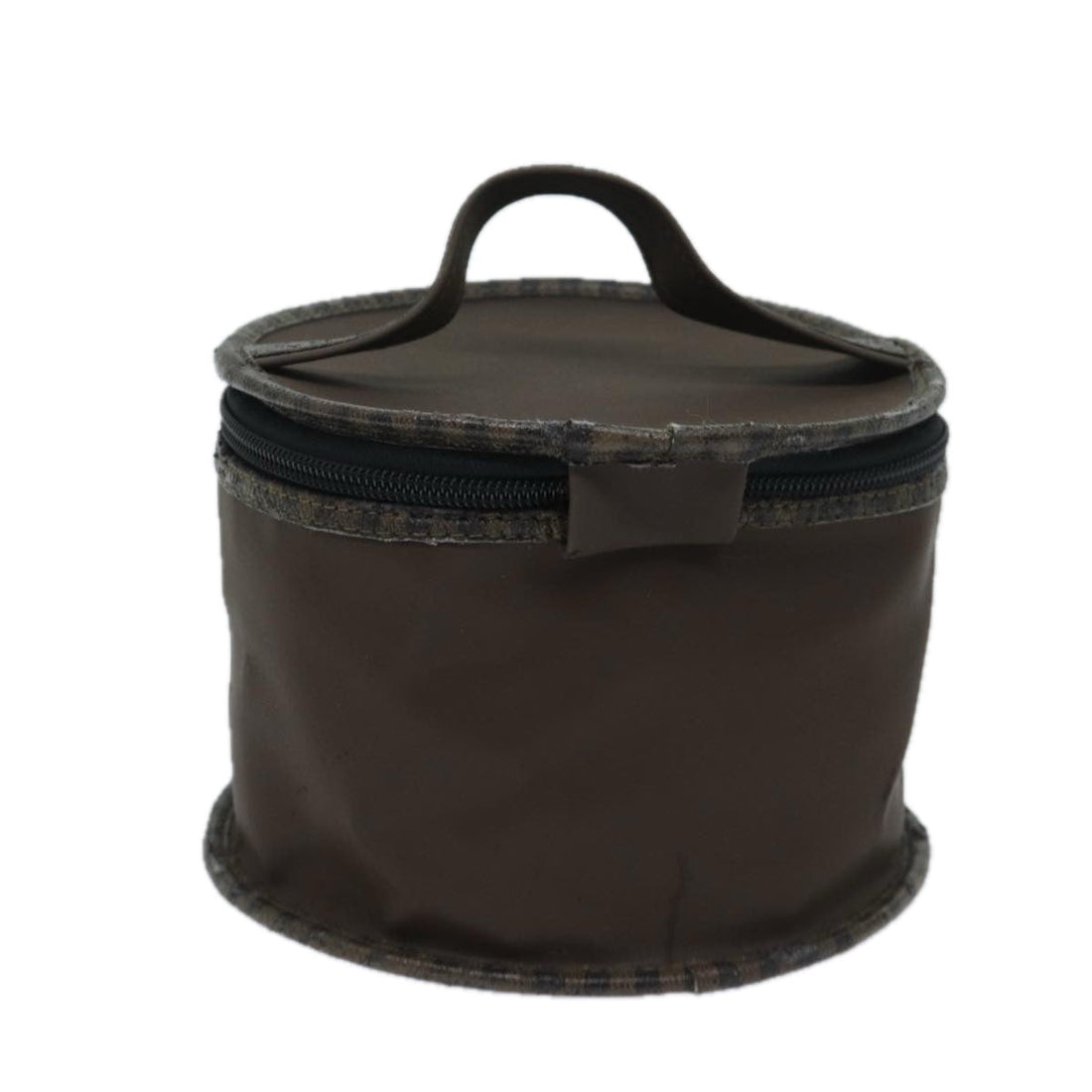 FENDI Vanity Hand Bag Nylon Brown Auth ep3715