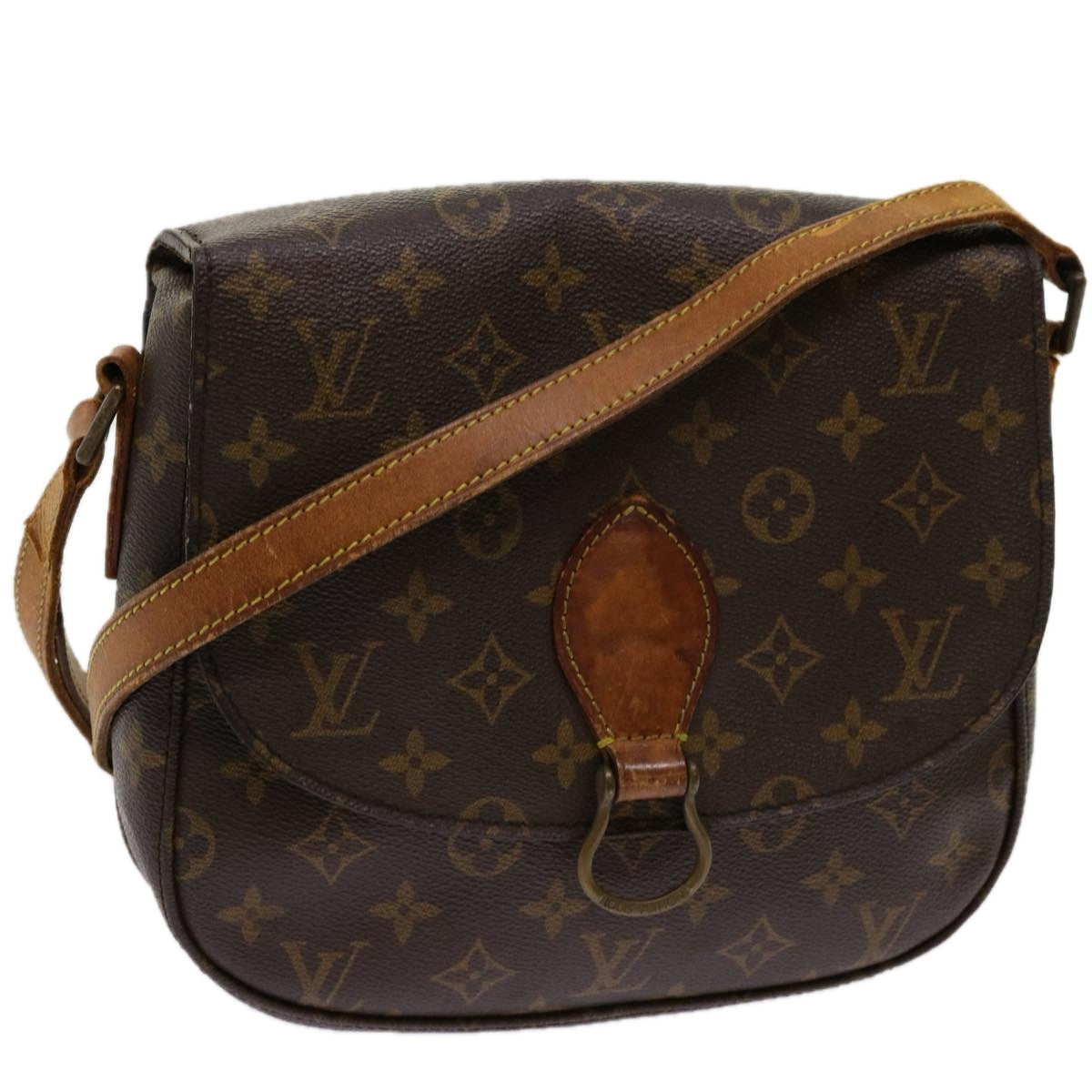 LOUIS VUITTON Monogram Saint Cloud GM Shoulder Bag M51242 LV Auth ep3730