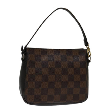 LOUIS VUITTON Damier Ebene Trousse Makeup Pouch N51982 LV Auth ep3875