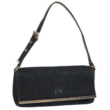 FENDI Hand Bag Denim Navy Auth ep3949