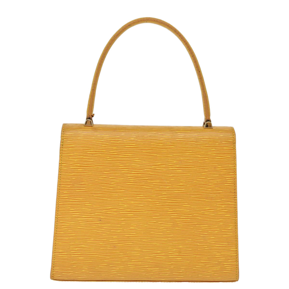 LOUIS VUITTON Epi Malesherbes Hand Bag Tassili Yellow M52379 LV Auth ep4320