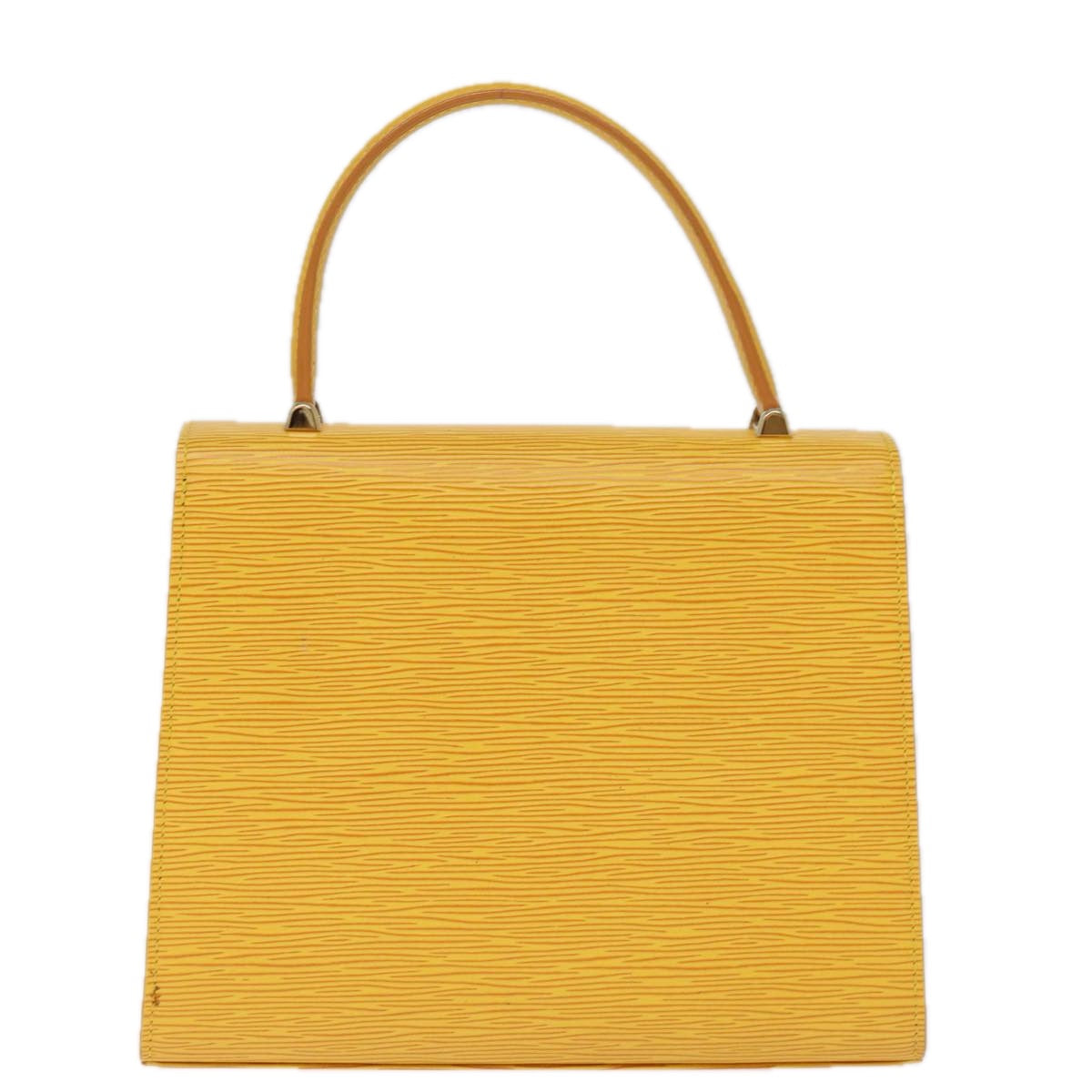 LOUIS VUITTON Epi Malesherbes Hand Bag Tassili Yellow Jonne M52379 Auth ep4341