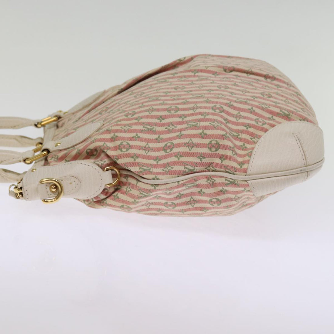 LOUIS VUITTON Mini Lin Croisette Marina PM Bag Pink White M95495 LV Auth ep4579