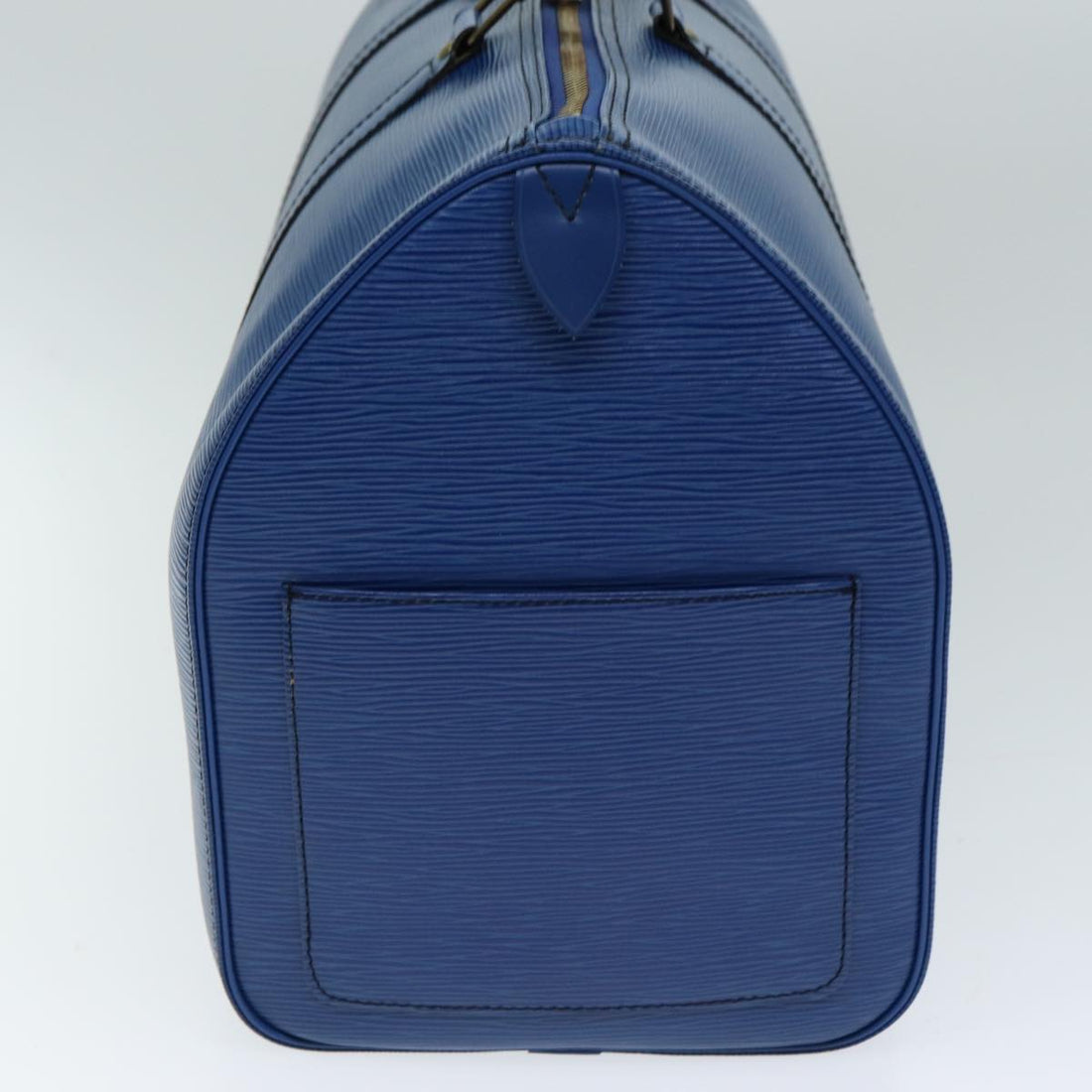 LOUIS VUITTON Epi Keepall 45 Boston Bag Blue M42975 LV Auth ep4758
