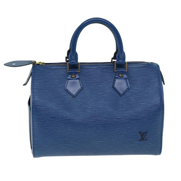 LOUIS VUITTON Epi Speedy 25 Hand Bag Toledo Blue M43015 LV Auth ep4761