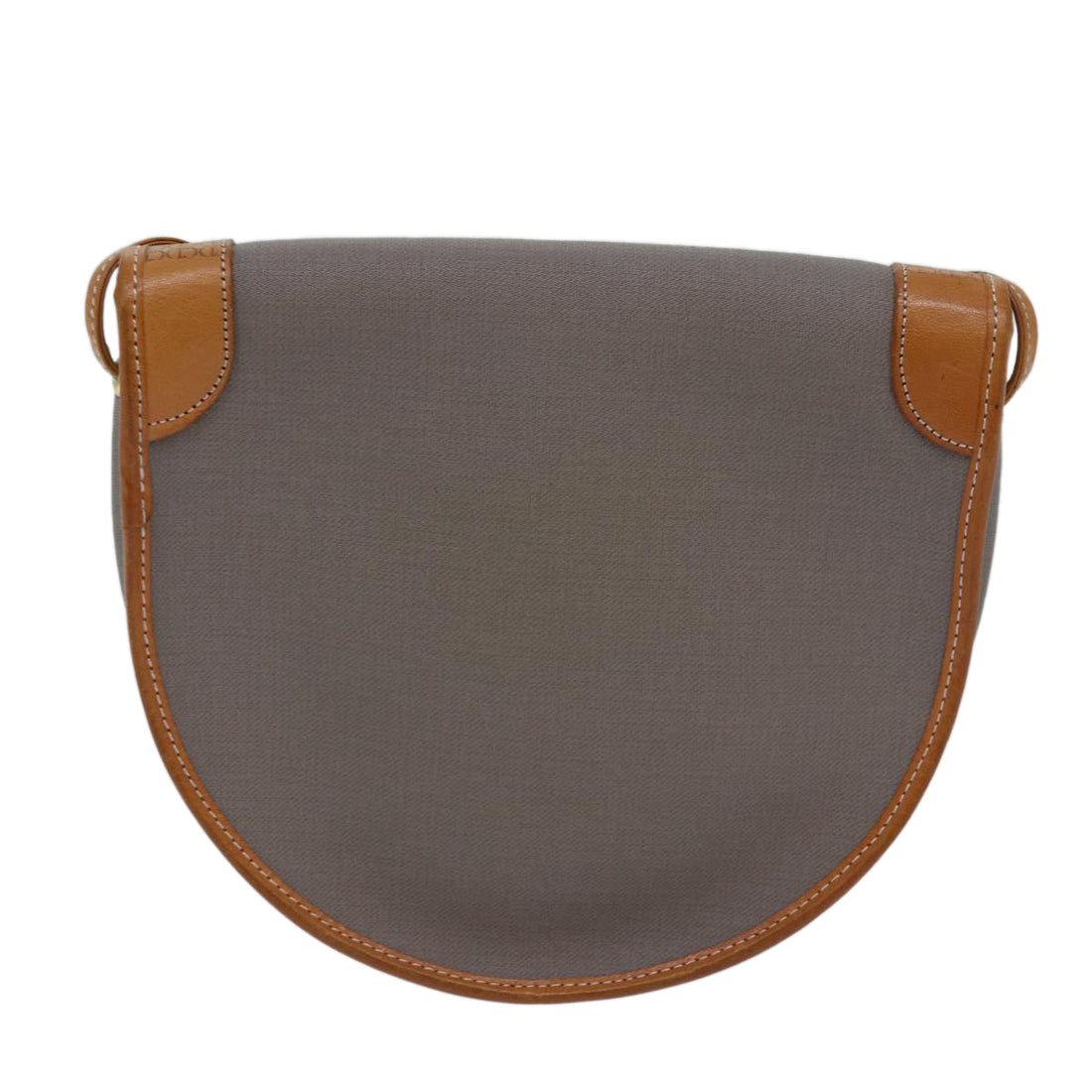 CHRISTIAN DIOR Shoulder Bag PVC Gray Auth ep4807