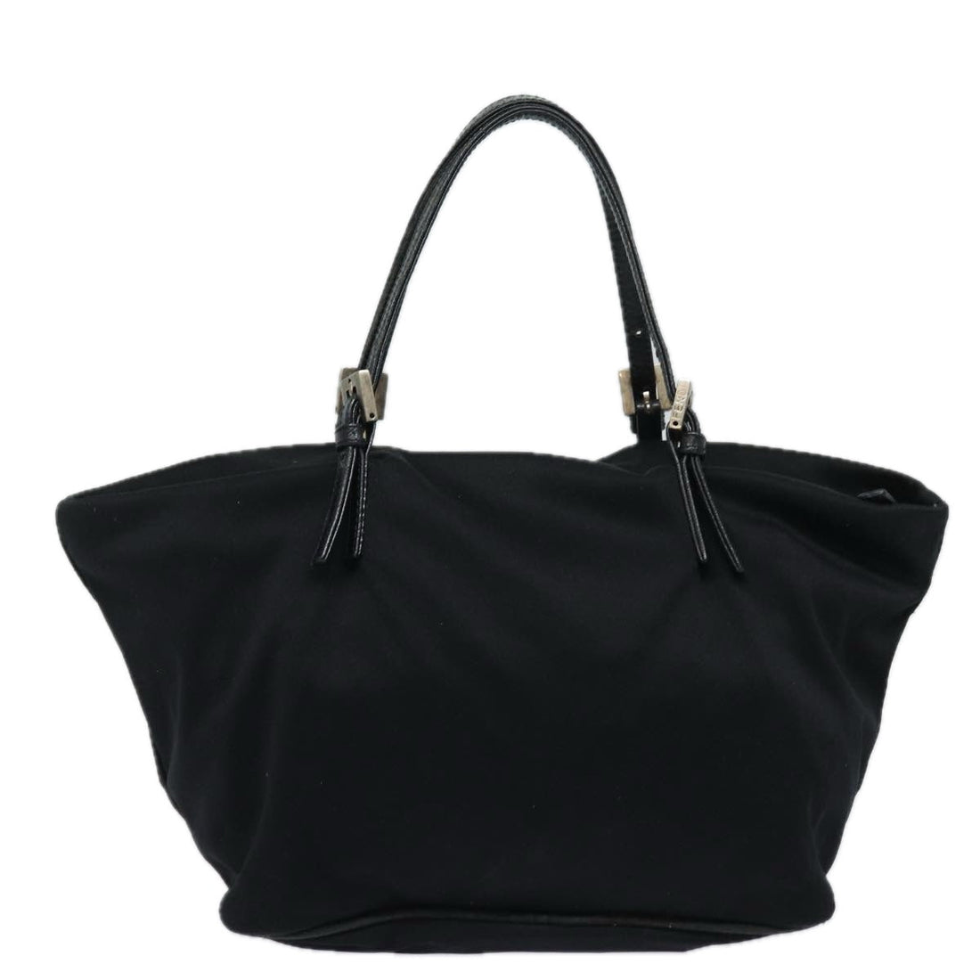 FENDI Hand Bag Nylon Black Auth ep4840