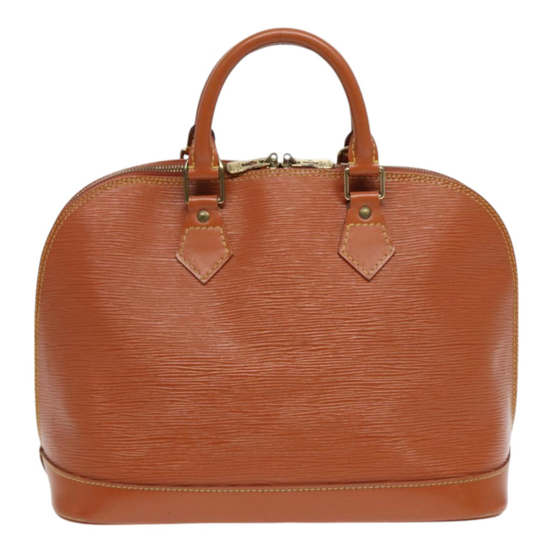 LOUIS VUITTON Epi Alma Hand Bag Brown Zipangu Gold M52148 LV Auth ep5434