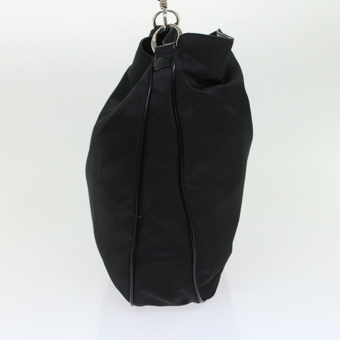 GUCCI Bamboo Shoulder Bag Nylon Black 00119981577  ep826