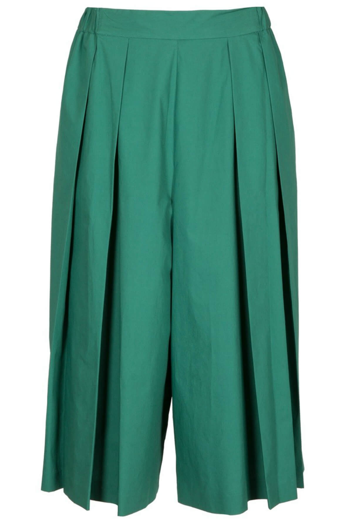 Cotton Poplin Wide Leg Trousers