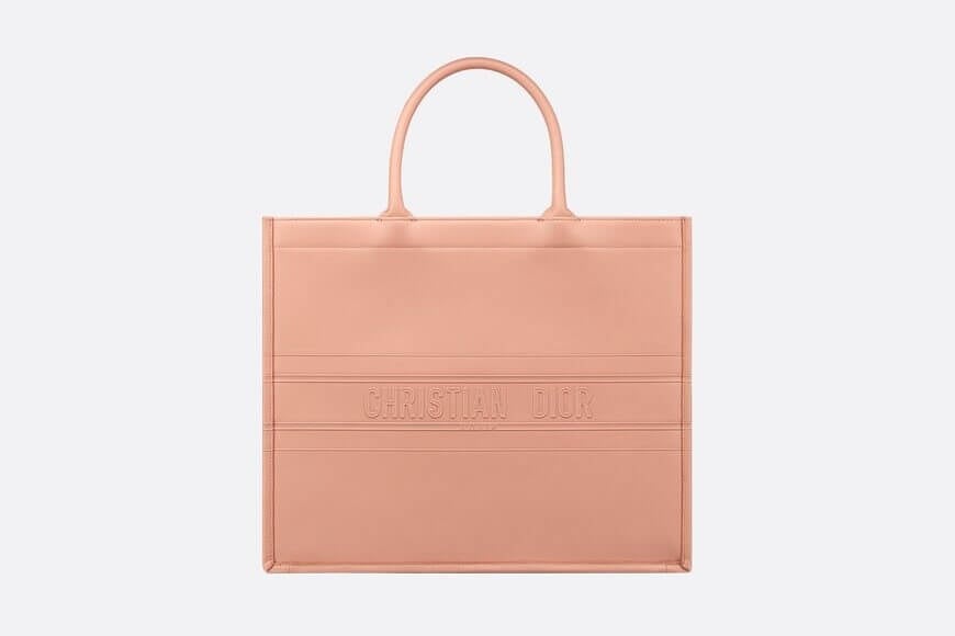 Dior Book Tote Rose Des Vents Calfskin