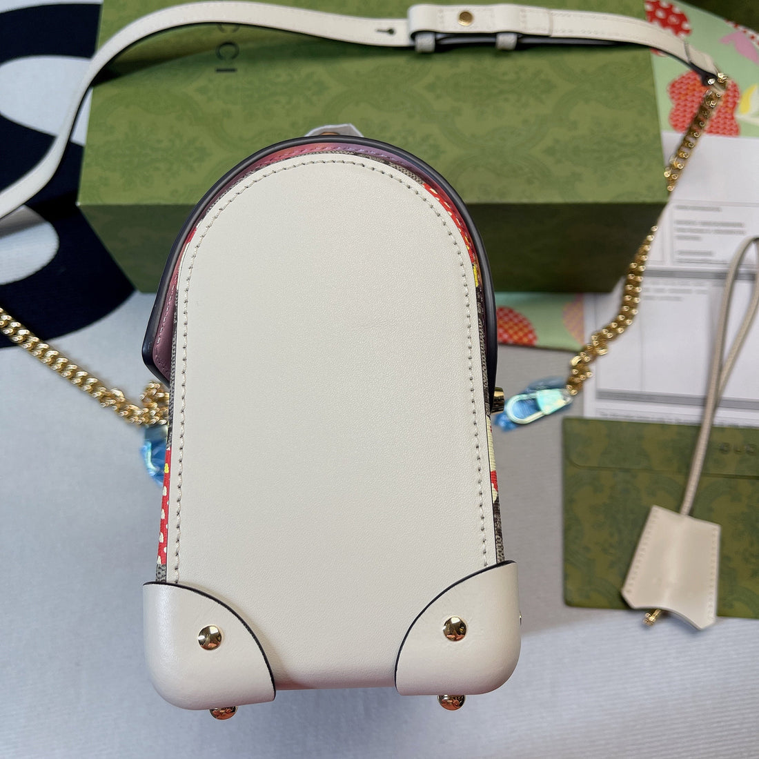 gg Padlock gg Small amboo Strawberry Shoulder Bag Beige For Womtlm, Womtlm&#8217;s Bags 9.5in/24cm gg