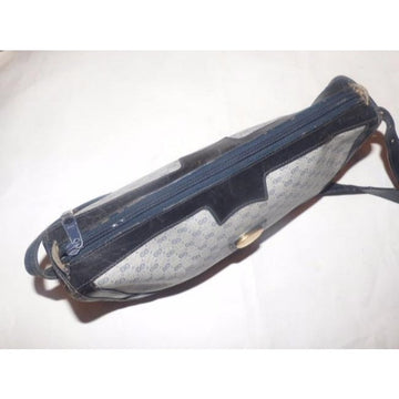 Gucci Purses Blue Leather And Gg Leather Cross Body Bag