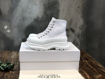 Alexander McQuetlm Tread Slick Boot Cotton White For Mtlm 604254W4MV29000