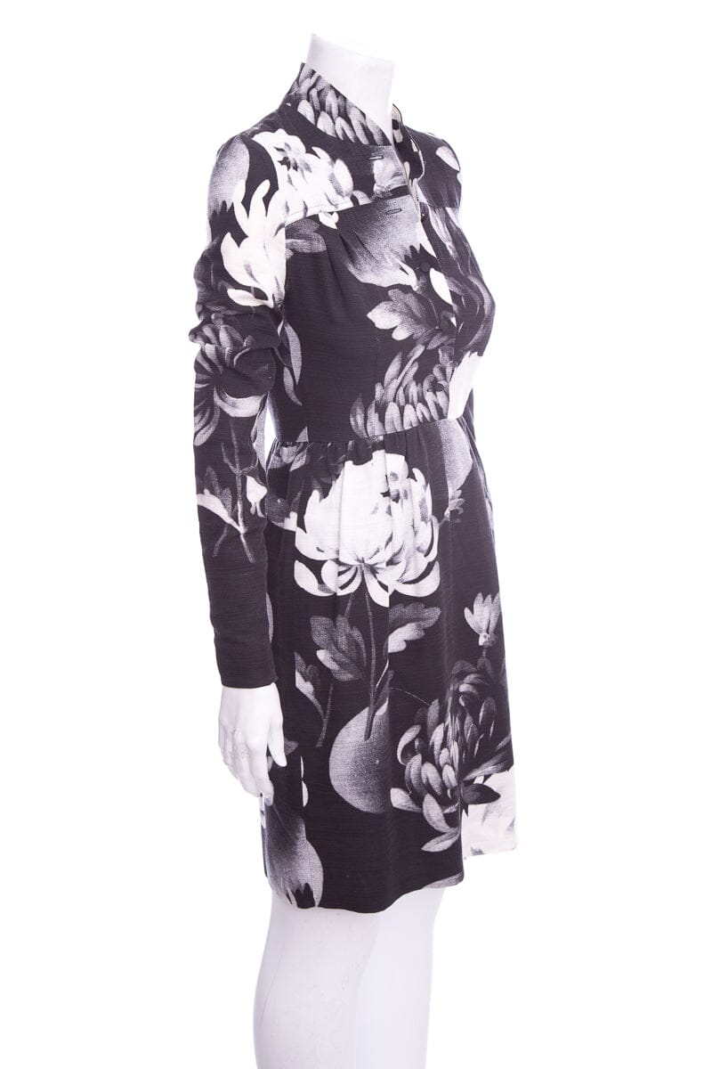 Johnathan Saunders Black & White Floral Dress SZ 34