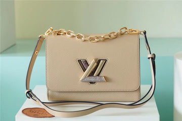LV Twist MM Epi Beige For Womtlm,  Shoulder And Crossbody Bags 9.1in/23cm LV