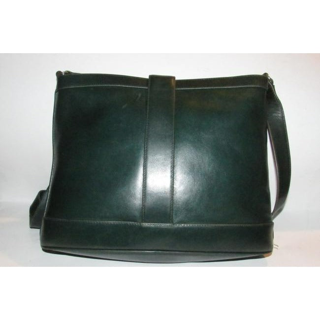 Gucci Forest Green Leather Britt Blondie Shoulder Bag Bucket Style