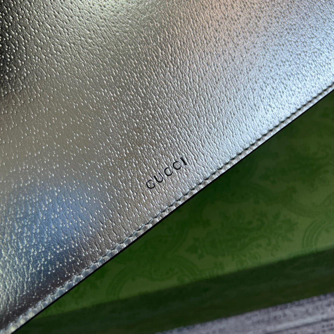 gg Dionysus Small Shoulder Bag Silver For Women, Women&#8217;s Bags 10in/26cm gg 499623 1TRBN 8173