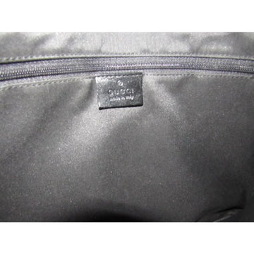 Gucci Jackie Guccissima Black Charcoal Gray G Print Leather Canvas Hobo Bag