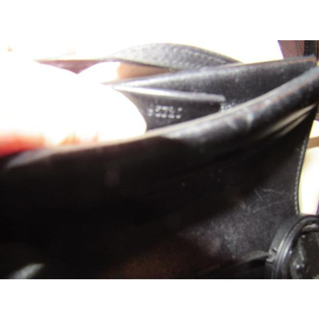 Gucci Vintage White And Gg Leather Hobo Bag